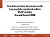 The status of care for persons with haemophilia registered within
CNHP registry
Annual Report 2020
