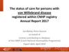 The status of care for persons with von Willebrand disease registered in the CNHP registry: Annual Report 2017