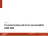 Part A4: Treatment data and factor consumption 2014 data