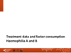 Part C1: Treatment data and factor consumption – haemophilia A and B