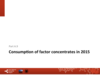 Part A9: Consumption of factor concentrates in 2015